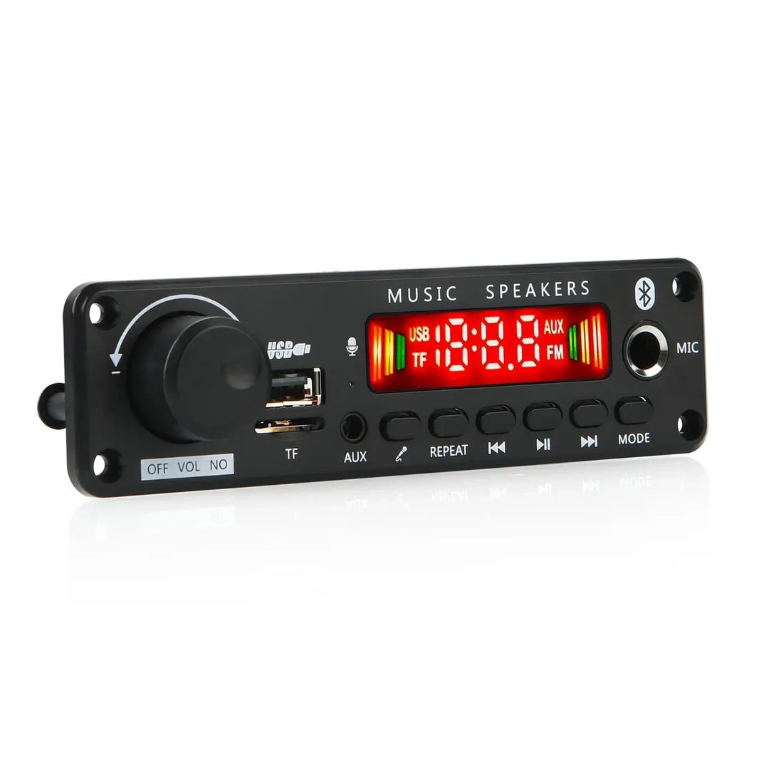 蓝牙5.0数字功放板大功率25W*2可K歌带通话录音TF/U盘主板