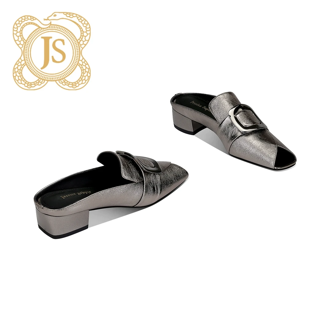 已开价，3647L65SD舒适休闲百搭夏季复古平底低跟穆勒拖包头拖女