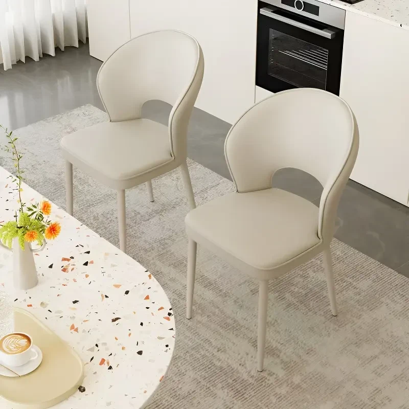 餐椅现代简约意式极简轻奢家用餐厅椅子靠背椅书桌椅酒店北欧单人