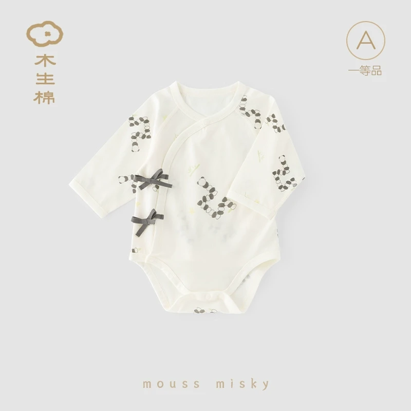 蛇年新生儿长袖连体衣夏季薄款婴幼儿纯棉包屁衣初生宝宝三角哈衣