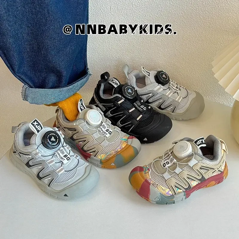 ABC儿童运动鞋男童登山鞋2025春秋新款防滑休闲鞋软底女童鞋子