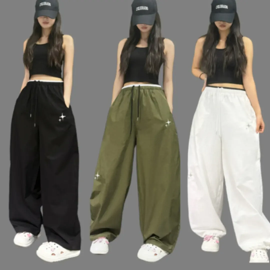 曳步舞时尚广场舞跳舞潮牌双腰头长裤阔腿休闲裤2561款