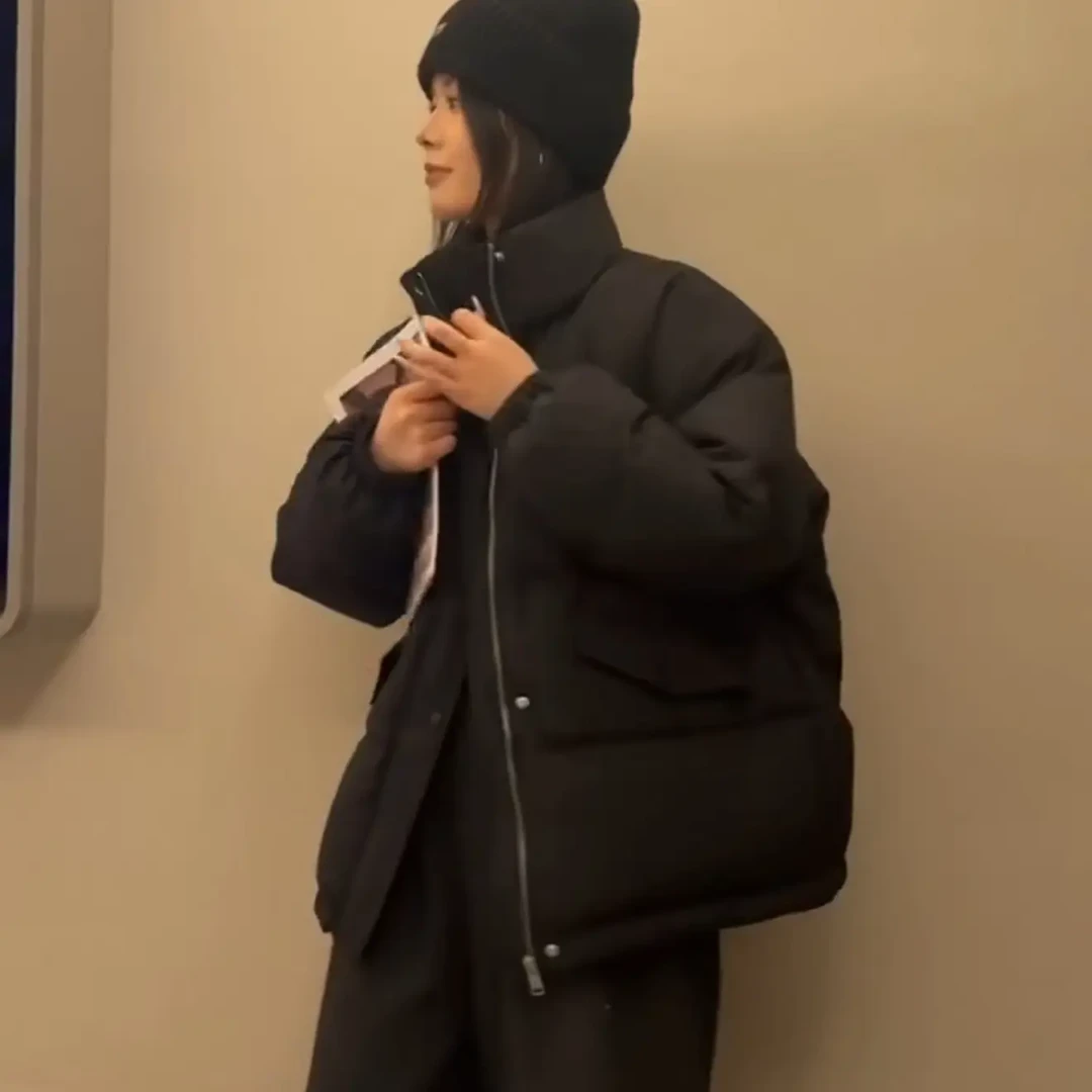 长袖时尚纯色韩版冬款外套