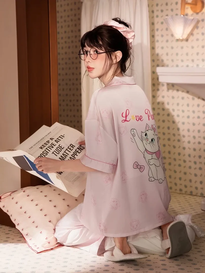 宋昕冉同款润妈【凉感型】玛丽猫睡衣薄款少女夏季卡通宋昕冉包臀裙