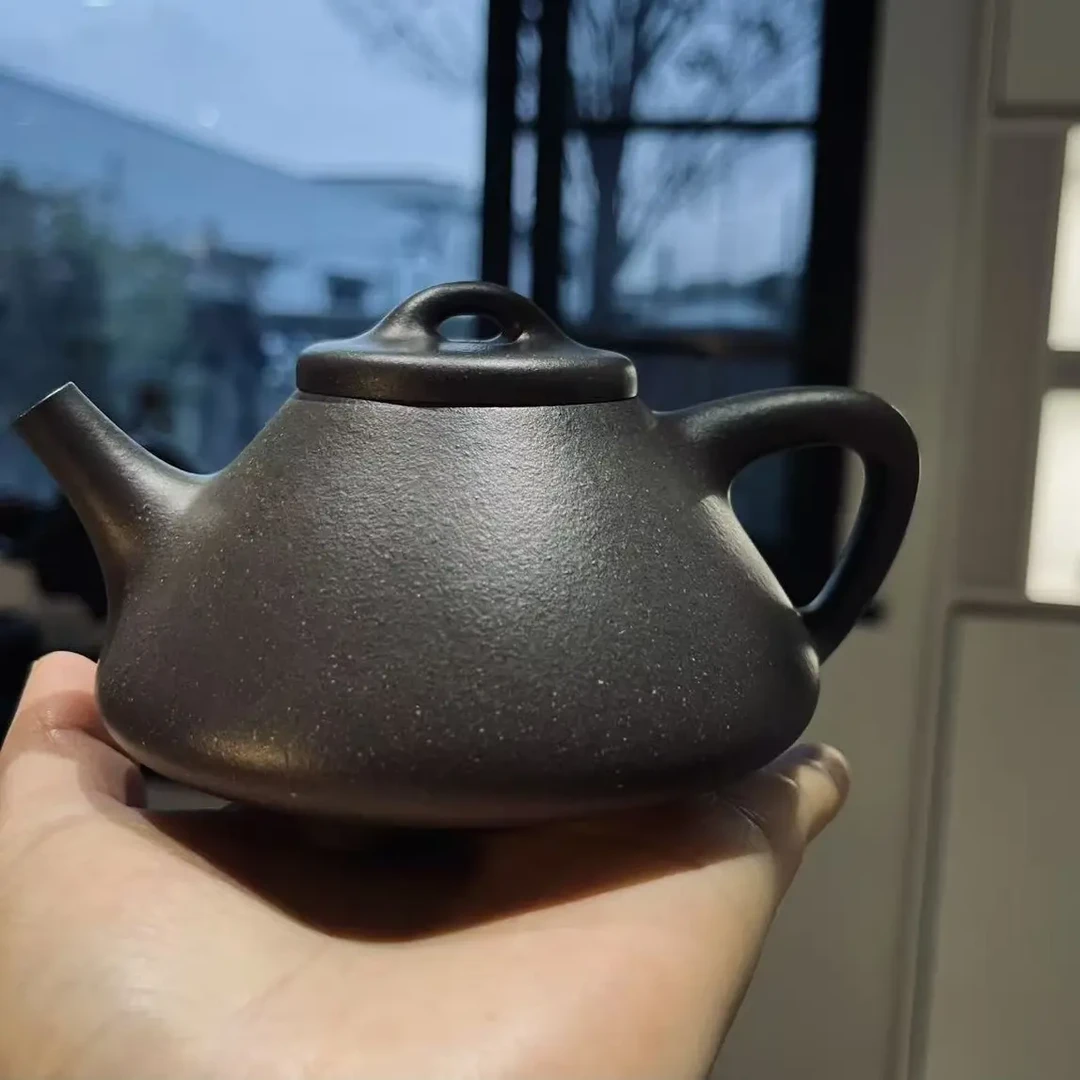 子冶石瓢紫砂壶 250cc 原矿天青泥 半手工