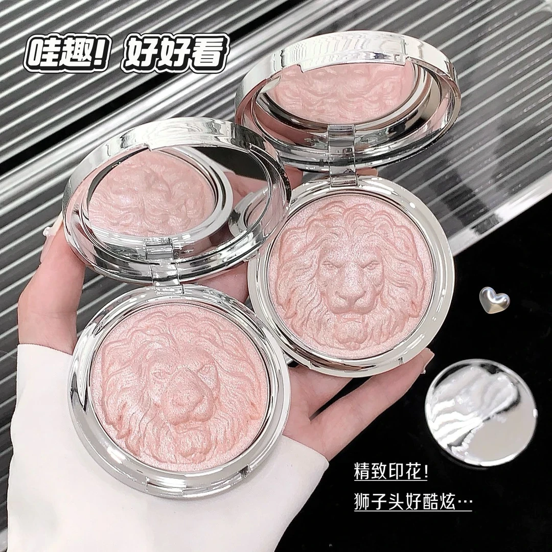 狮子高光粉修容盘提亮鼻头爆闪提亮生姜色高光遮泪沟透亮高光膏40