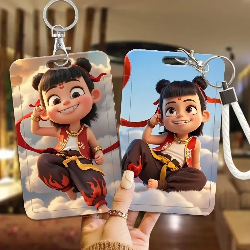 哪吒卡套校园卡保护套学生工作饭卡公交身份证件门禁校园卡套xx