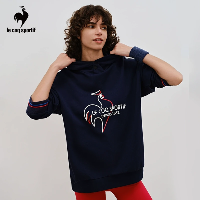 乐卡克公鸡男女款复古运动舒适透气休闲时尚连帽卫衣L241UCNA2106