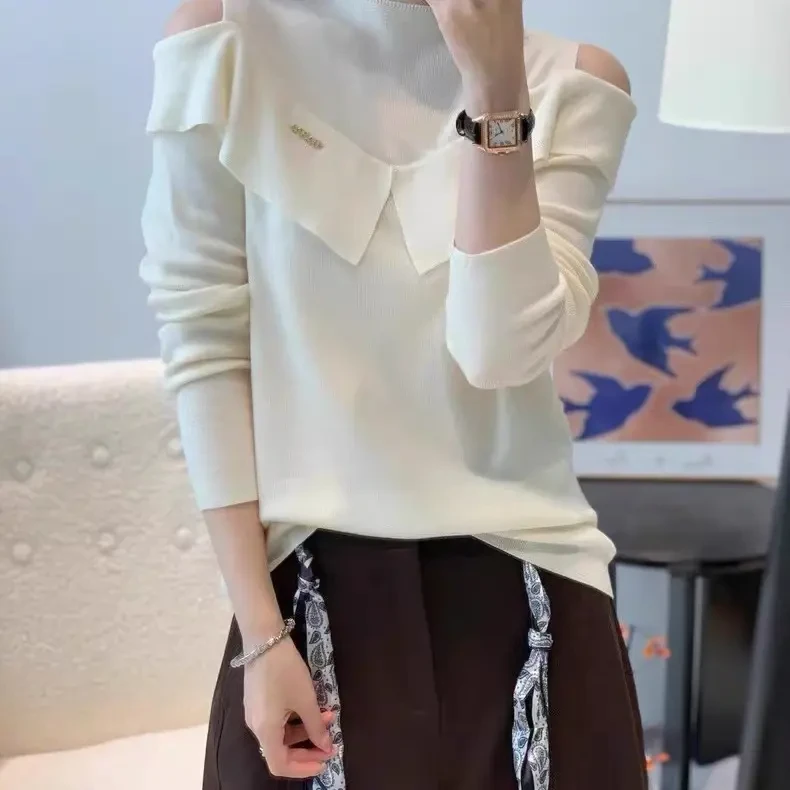 【直播间同价】修身型宽松型高领女装针织衫常规款圆领女打底衫