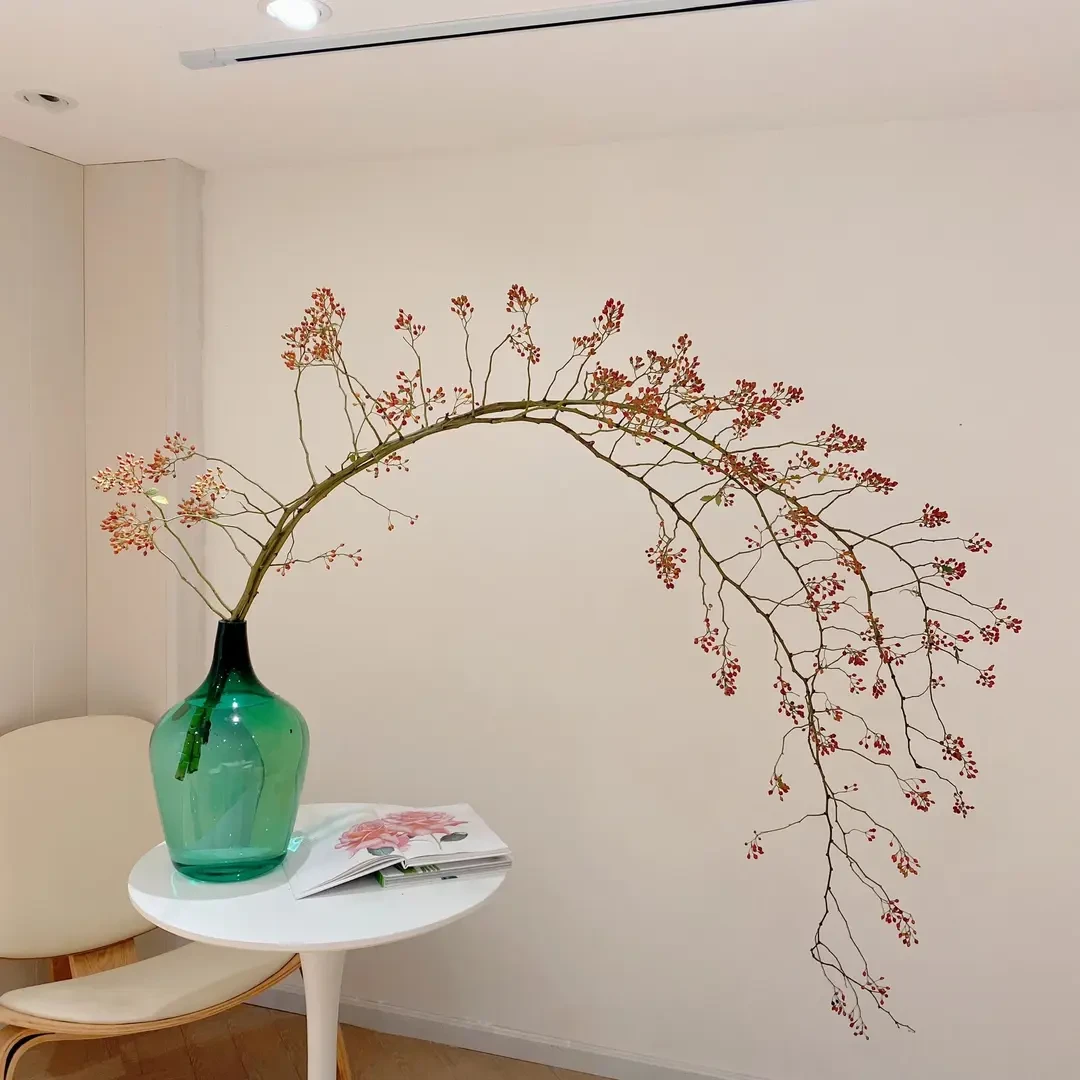 【山归来红果】东方古典鲜切花材一枝成景意境加持器软装搭配水养