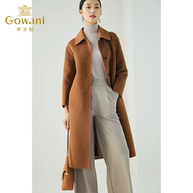 【重磅绵羊毛】乔万尼冬季新款专柜中性简约设计感保暖大衣ES4A343