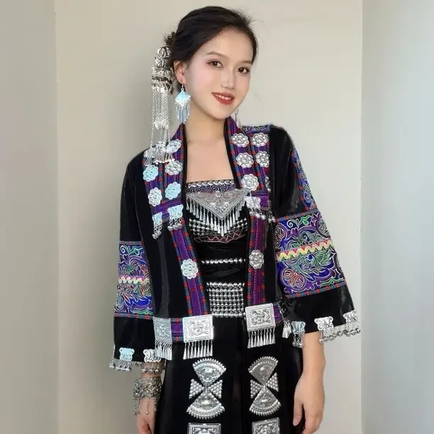 苗族土家族民族风上衣外套适合旅拍舞台演出日常穿着