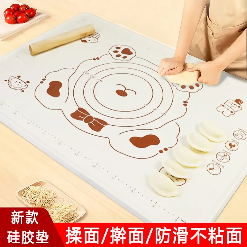 硅胶垫揉面垫家用和面板厨房案板食品级擀面垫和面垫硅胶面板不粘