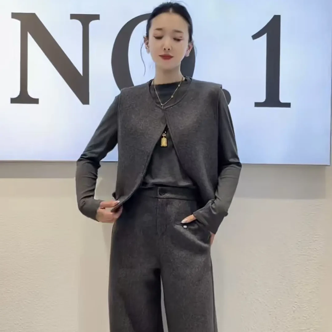 冬季小香风毛呢外套套装