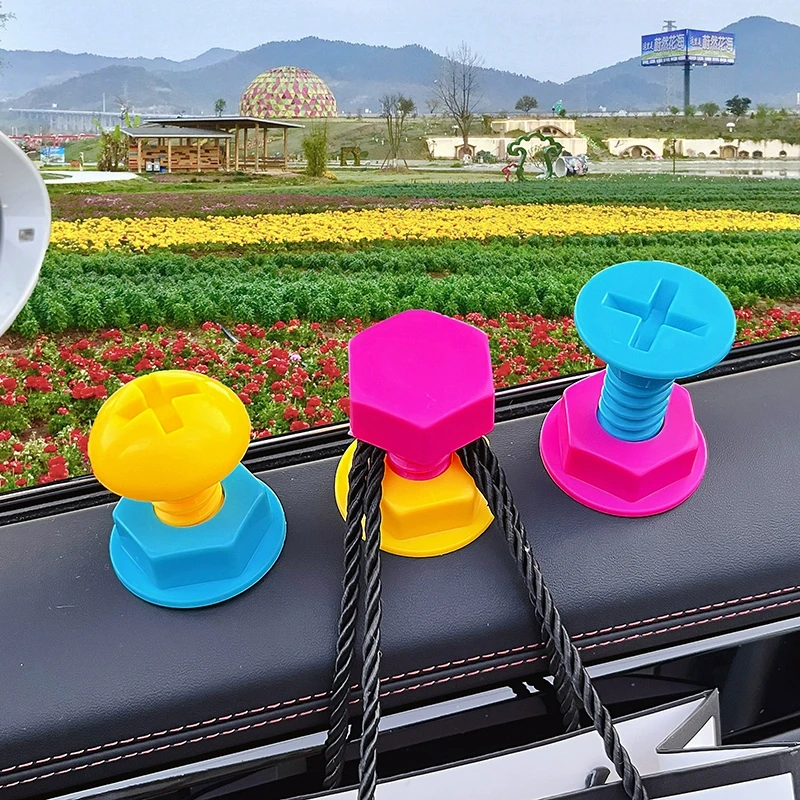 螺丝钉车载挂钩前排可爱网红创意汽车副驾驶多功能粘钩车内装饰品