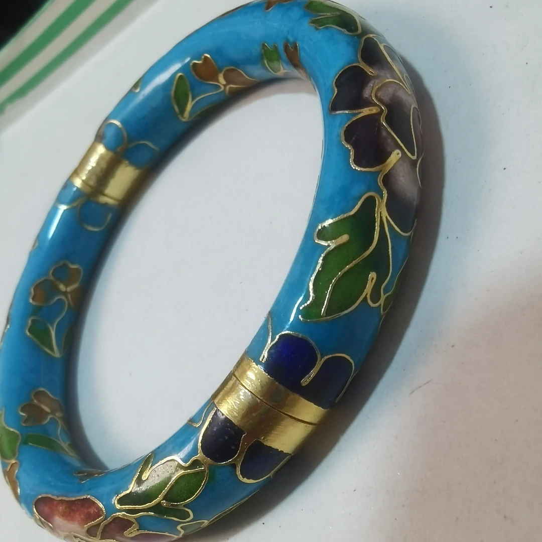115宝宝景泰蓝手镯 古典民族风 铜胎掐丝珐琅工艺饰品