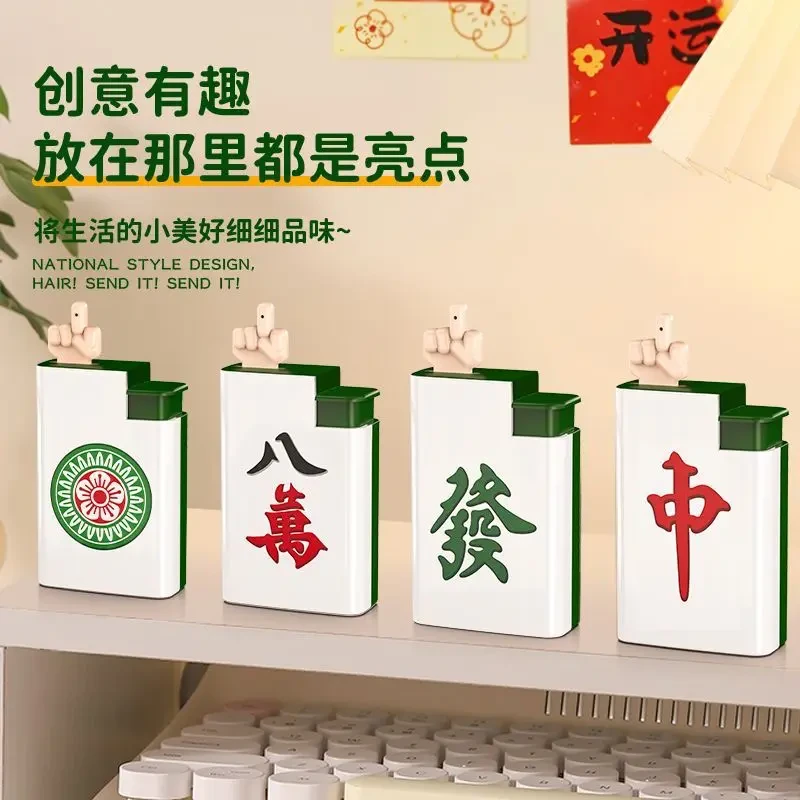 麻将恶搞创意打火机水枪解压整蛊玩具小水枪玩具喷水枪创意礼品