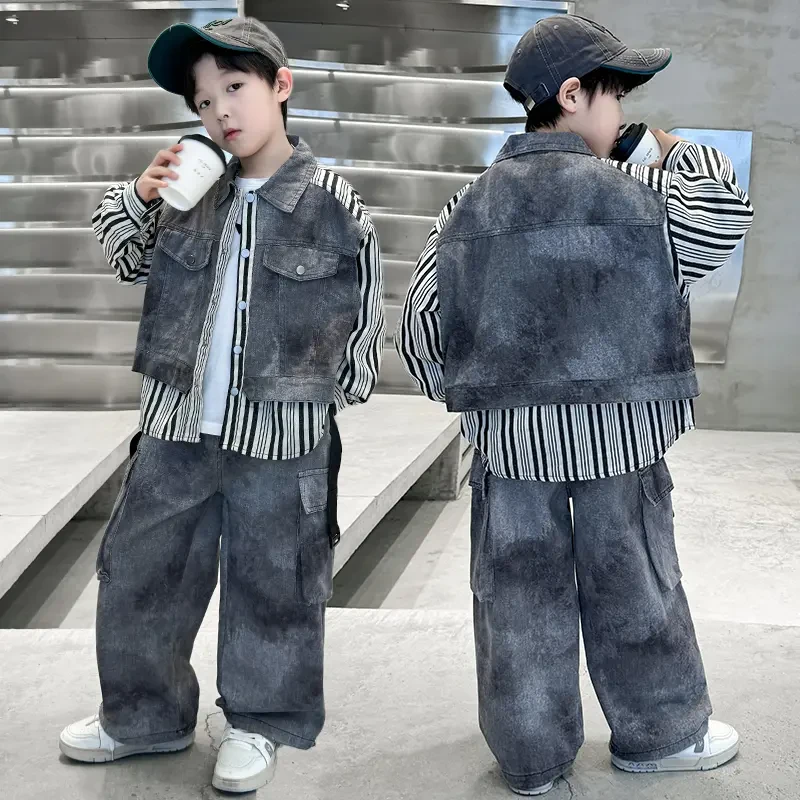 男童秋装套装帅气2025新款中大童儿童春秋装两件套男孩衣服秋季潮