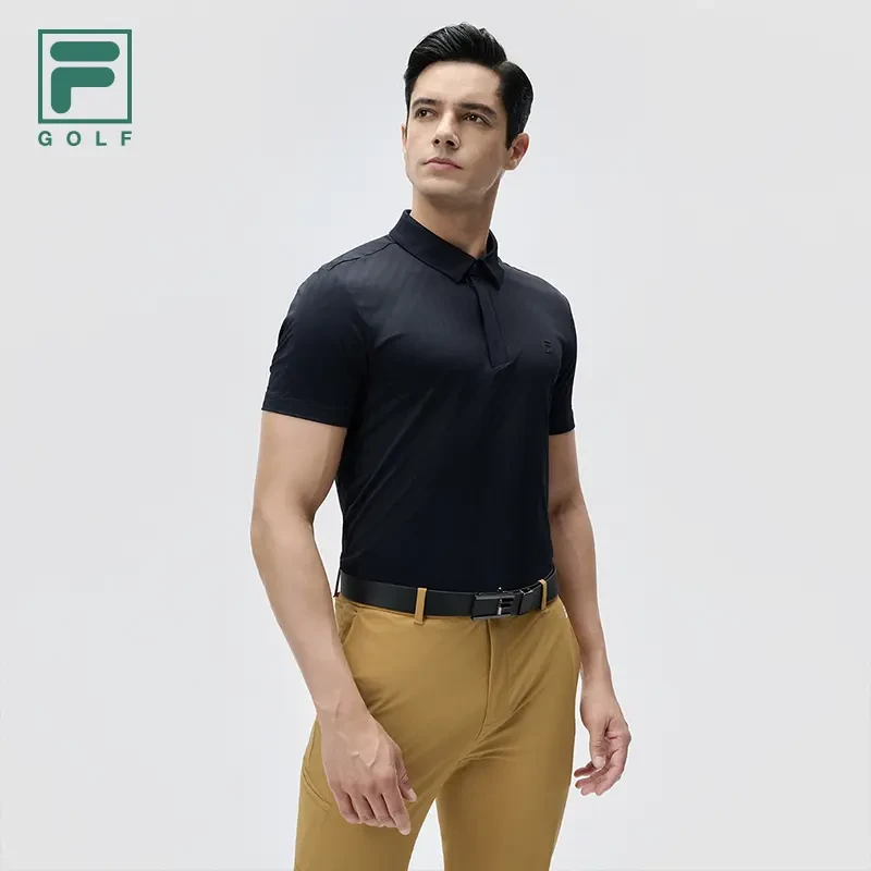 Fila/斐乐男装高尔夫POLO衫2025夏季新款休闲运动短袖A11M435143F
