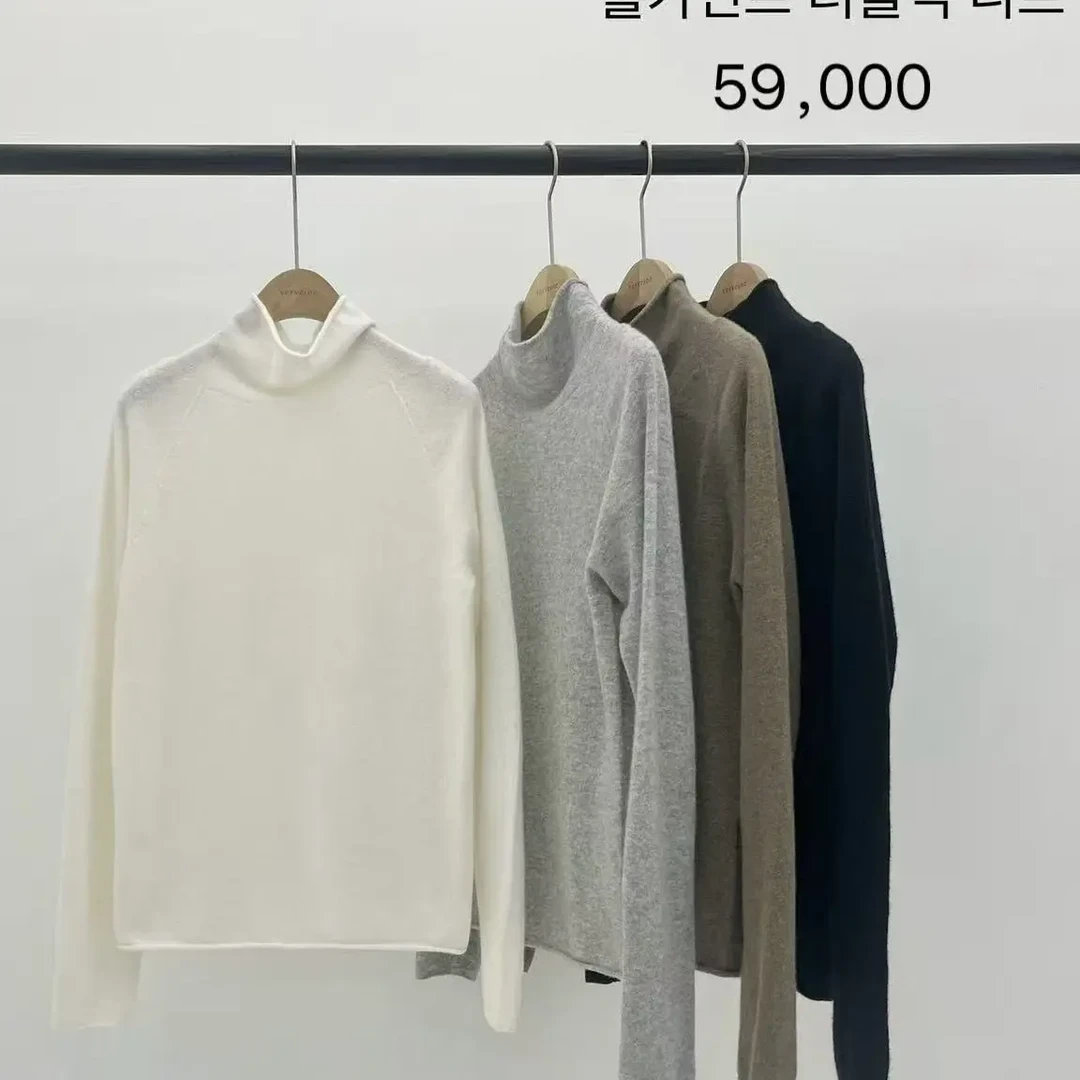 韩国东大门冬季百搭高卷领羊毛打底保暖衫现货毛衫怕磨NO退NO换