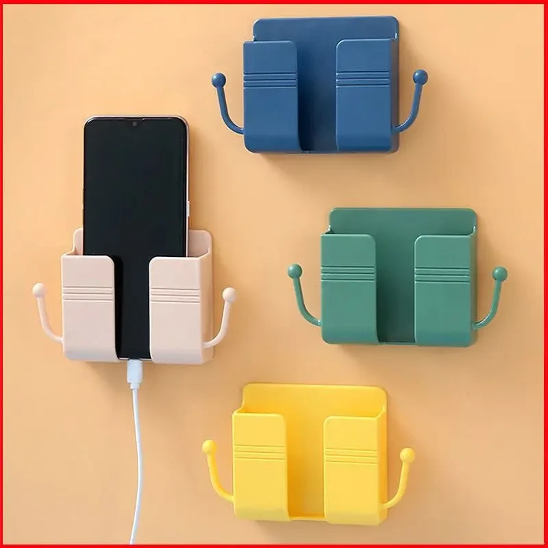 点砚电视空调遥控器收纳盒多功能墙壁挂床头挂壁式粘钩手机收纳