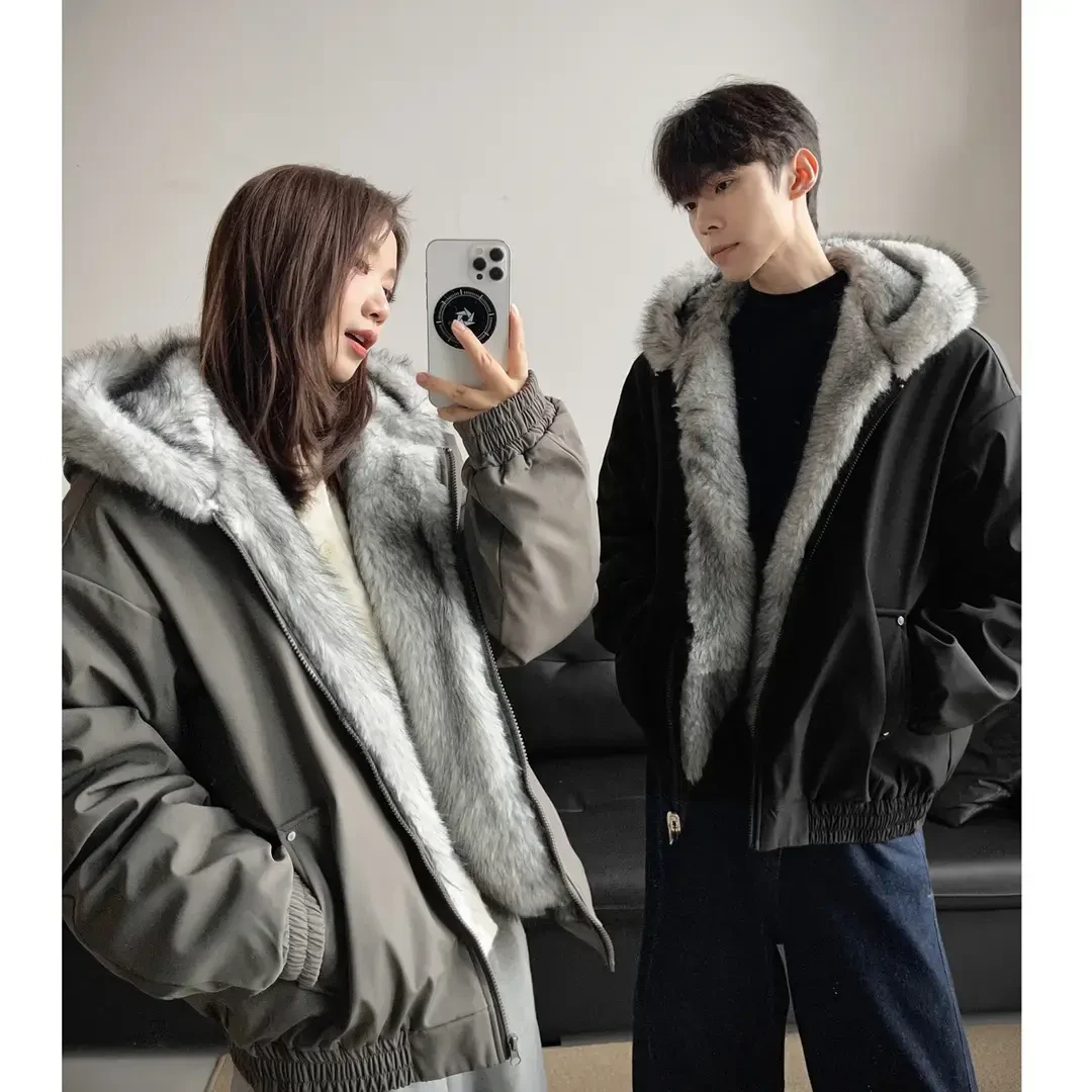 冬季新款座山雕棉服男女同款加厚加绒宽松高级感保暖情侣棉衣外套