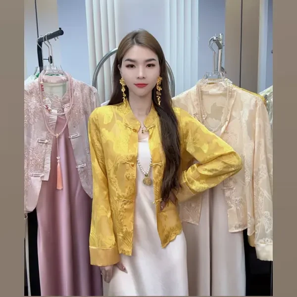 25[轻羽]新中式正肩-好美国风显白女夏薄外套中国风气质网红时尚