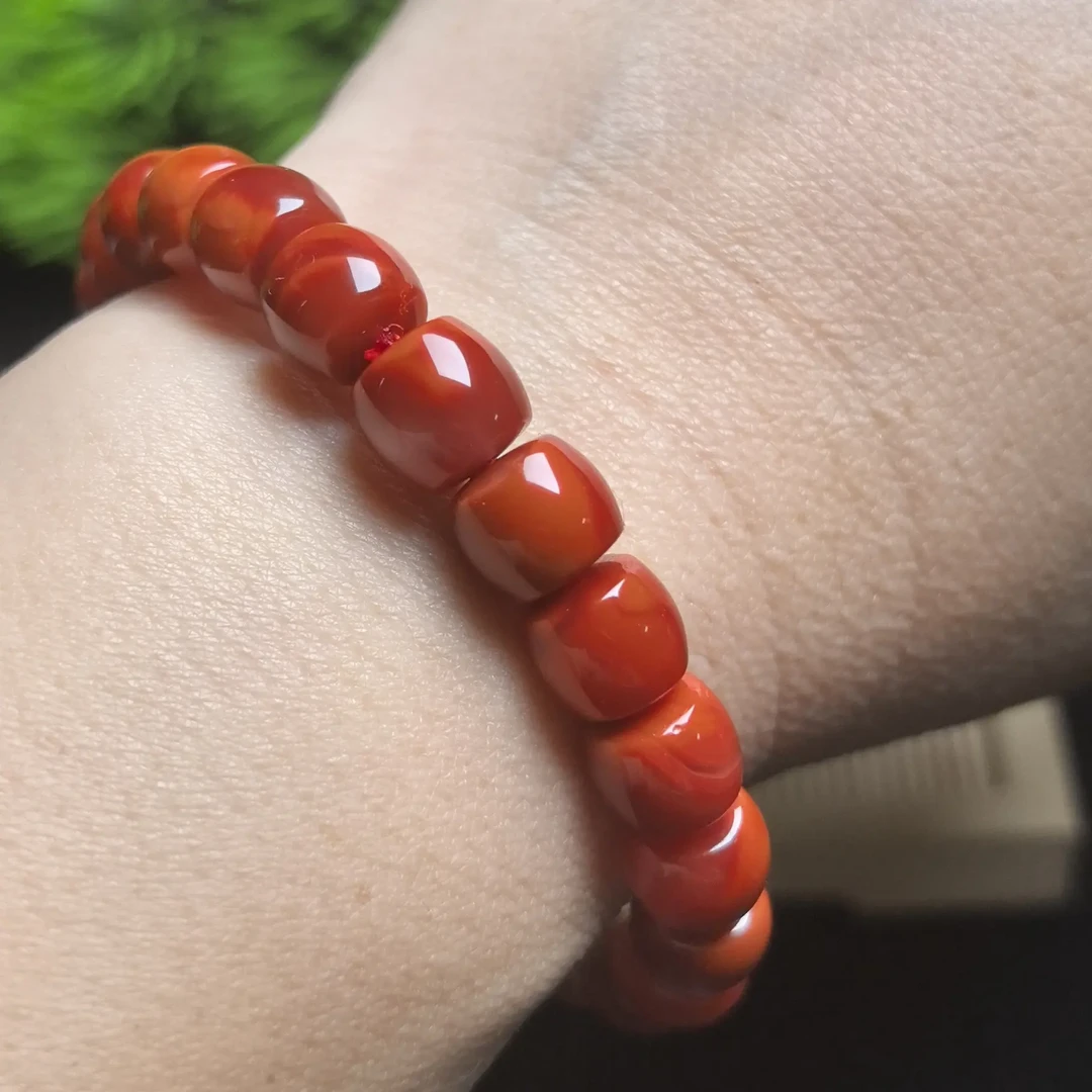 约9 - 10mm精工直切牛血火焰瓦西原矿典藏级