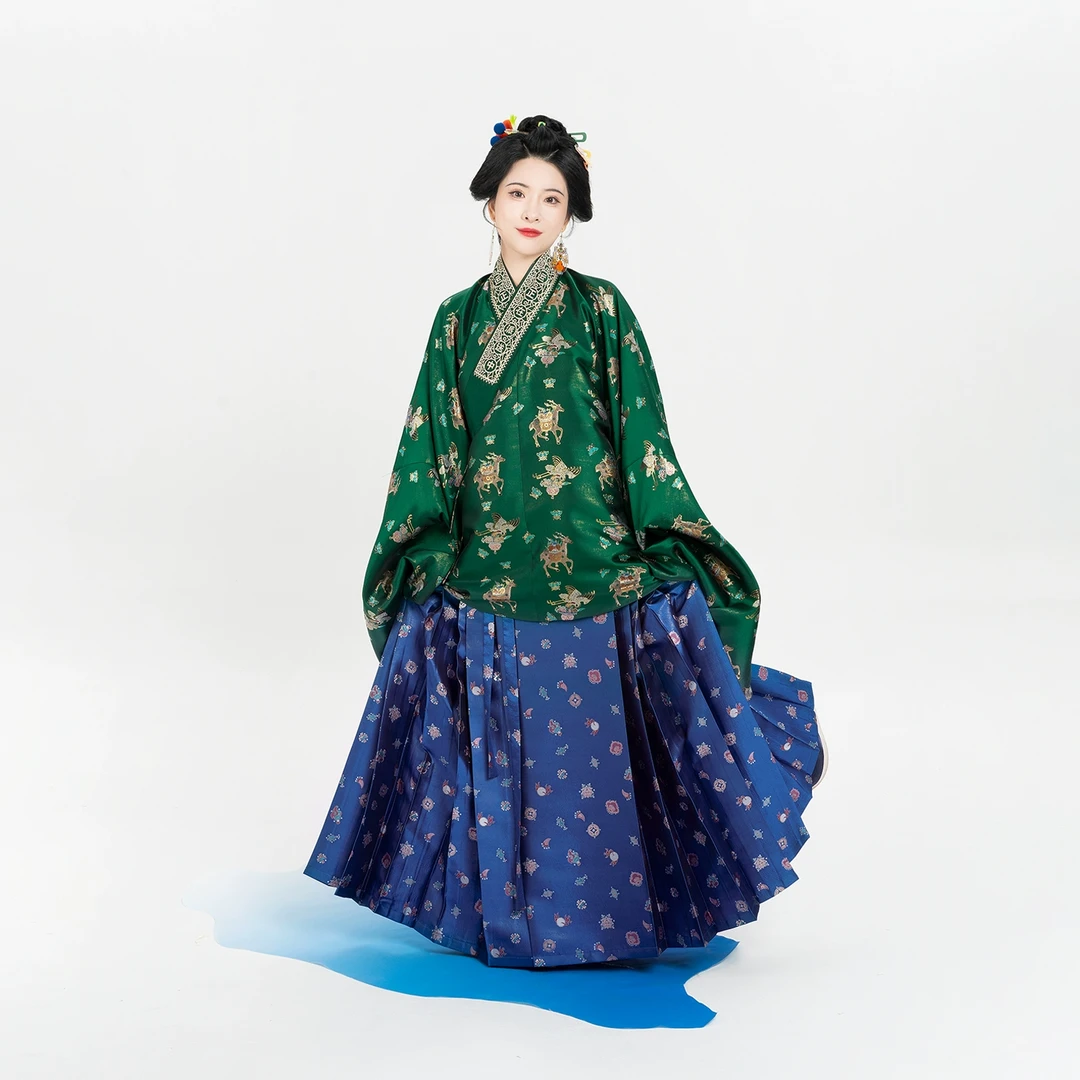 织造司[好运派送中]原创明制汉服妆花织金交领琵琶袖女