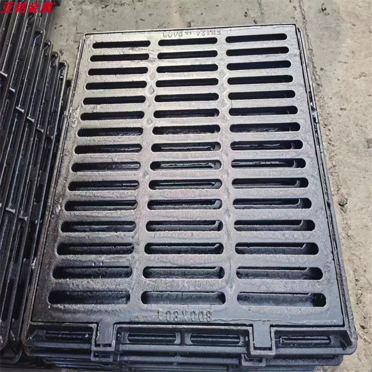球墨铸铁沟盖板地沟雨水篦子下水道铁盖板格栅井盖重型排水沟盖板