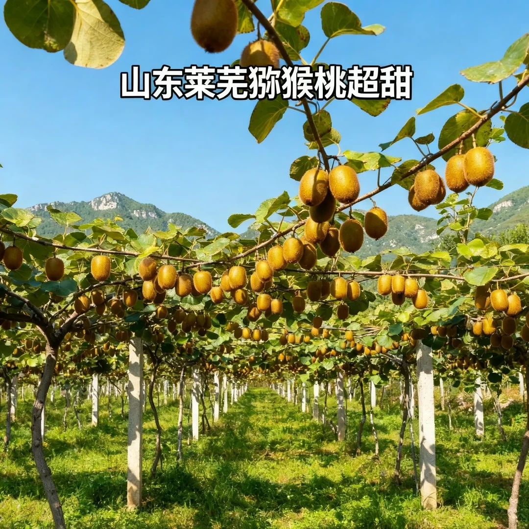 山东莱芜新鲜应季碧玉猕猴桃大果甜蜜多汁维生素C丰富