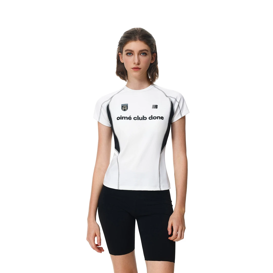 FDR官方店 城市运动速干拼色短袖t恤男女夏季情侣装凉感防晒体恤