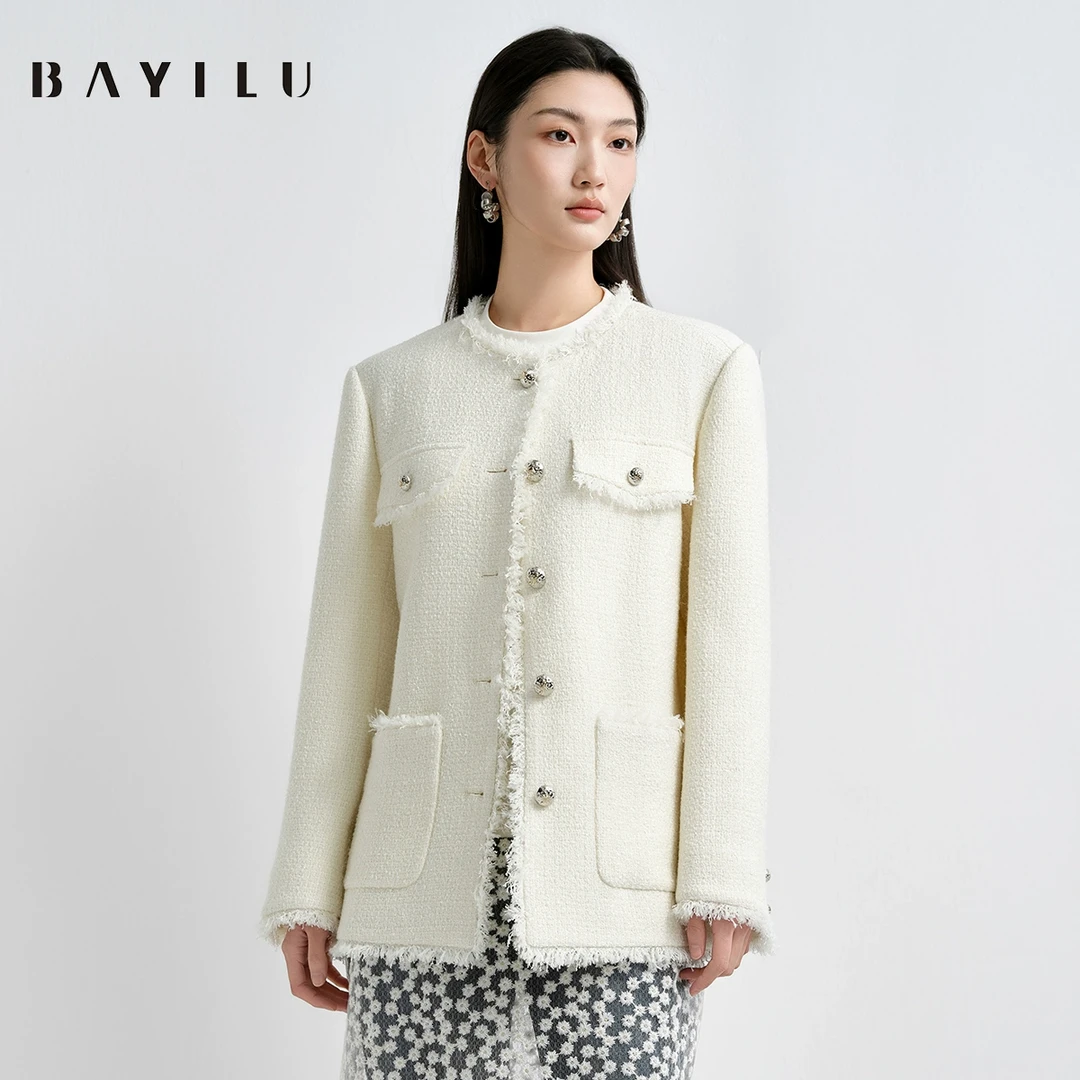 【大梦】芭依璐2025春季小香风外套女上衣91W5960(颜色不同面料)