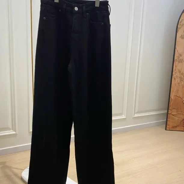 复古显瘦直筒秋季牛仔长裤通勤百搭23tk66184