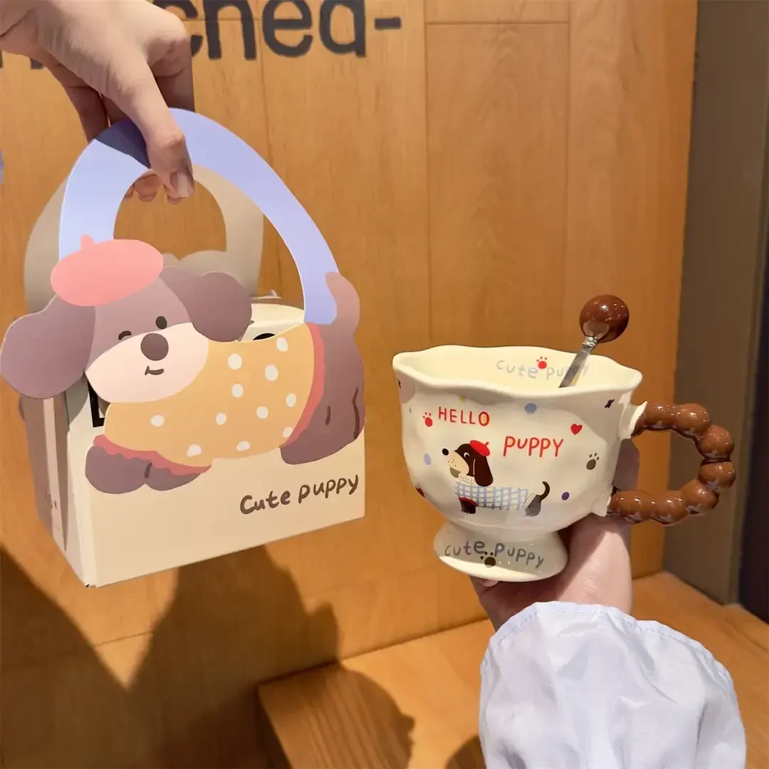 高颜值ins生日礼物便宜显贵送男女朋友可爱小众复古马克杯水杯LQ