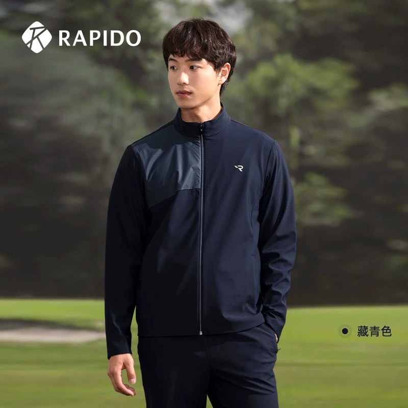 RAPIDO睿必度2025年春季新款男士GOLF拼接立领运动夹克CN4Z76Z05