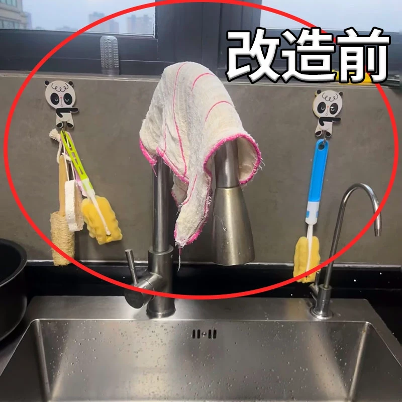 吸盘旋转毛巾架免打孔壁挂式卫生间浴室置物架伸缩毛巾挂杆浴巾架