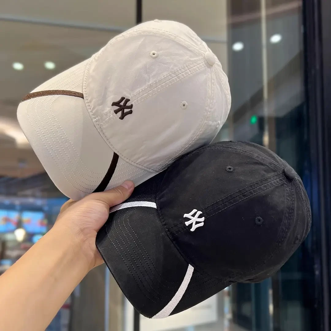 小字母刺绣字母棒球帽男女春夏季薄款水洗棉鸭舌帽户外运动遮阳帽