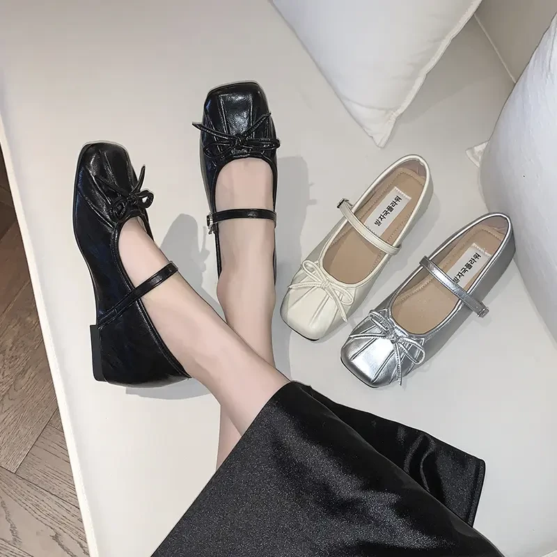 内增高玛丽珍鞋女款爆款2025新款春季出游百搭气质防滑蝴蝶结单鞋