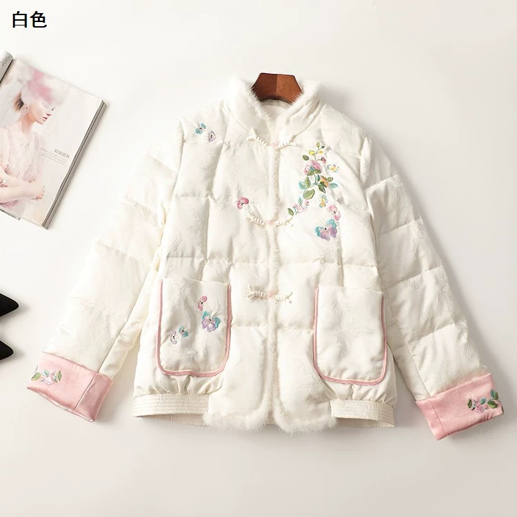 245113冬中长款长袖立领外套上衣