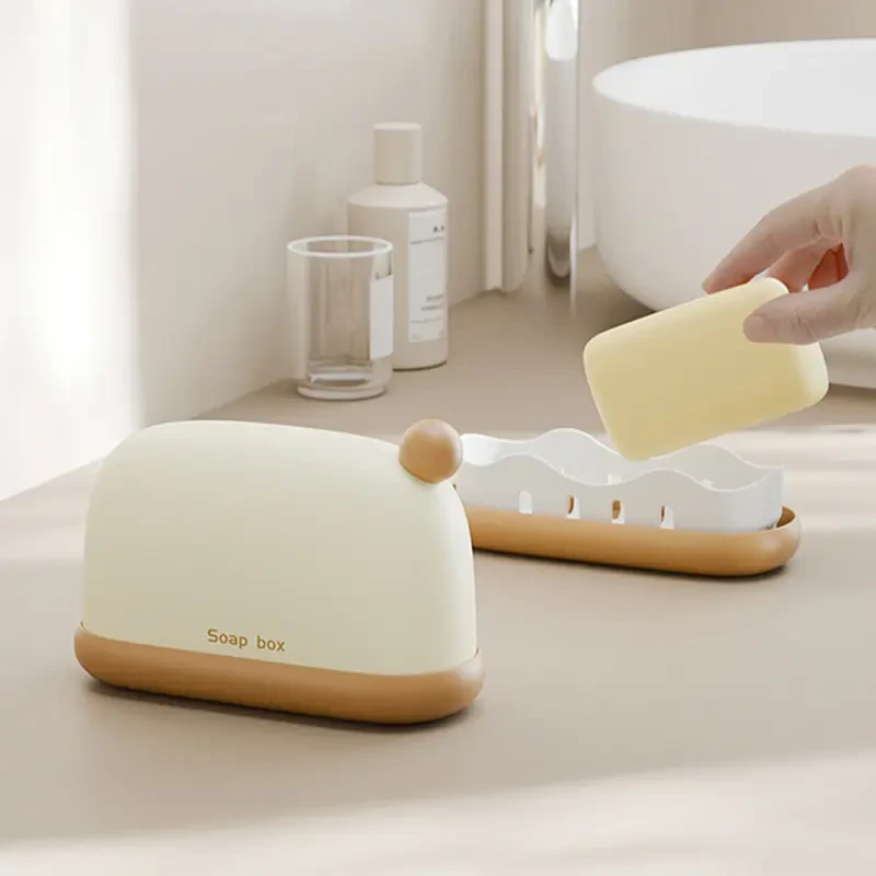 肥皂盒旅行密封带盖沥水创意洗漱香皂盒式出差旅游小皂盒携带塑料
