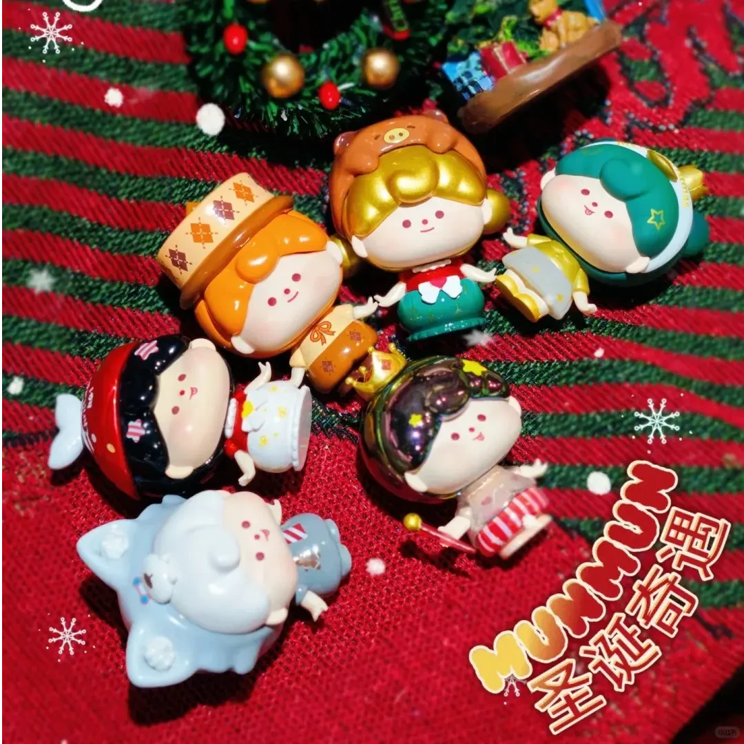 【拆盒】圣诞奇遇系列萌粒盲袋盲盒潮玩摆件