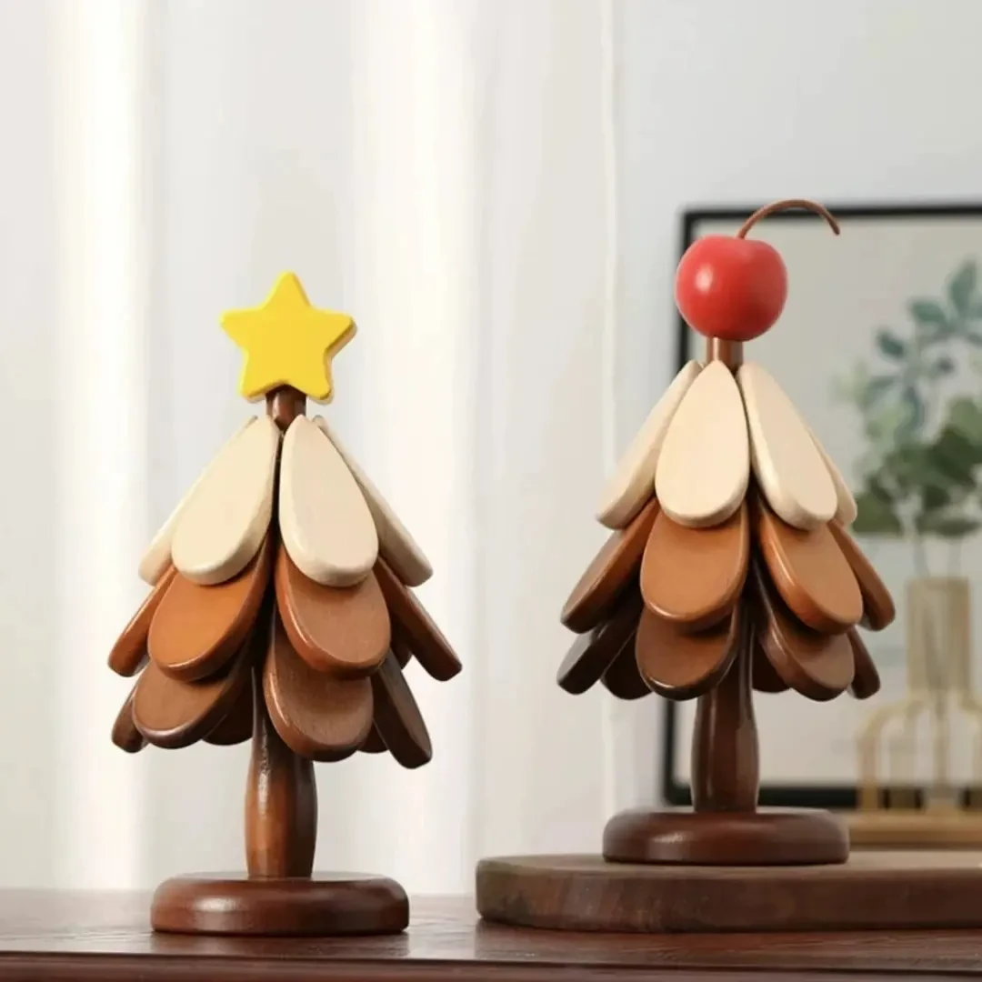 圣诞树隔热垫餐桌摆件创意一棵树防烫锅垫折叠杯垫碗垫