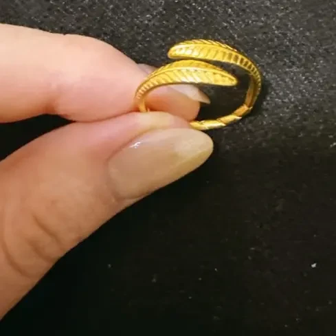 钛钢戒指 铜合金戒指 铜合金星星造型开口可调节气质轻奢百搭女