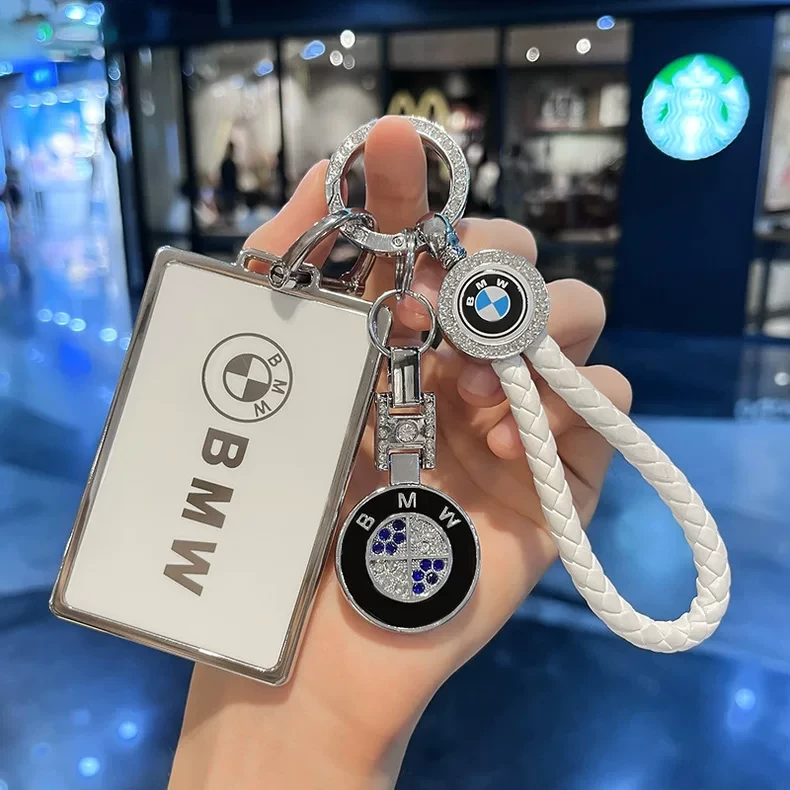 适用宝马新7系5系X7X5卡片钥匙套535le高档NFC卡套车钥匙女包壳扣