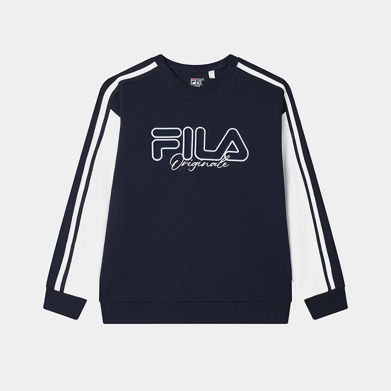 Fila/斐乐男士秋冬新款【休闲舒适拼色卫衣】百搭套头衫F11M519202F