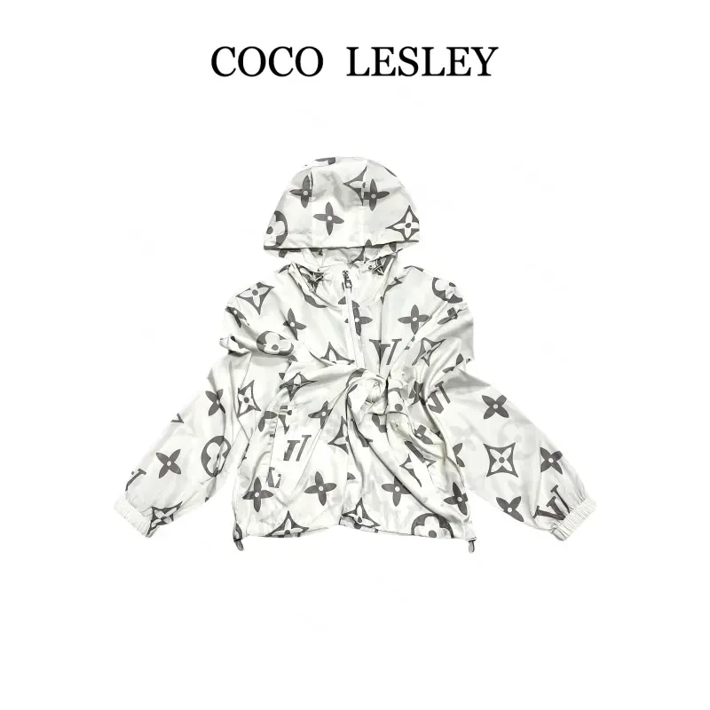 COCO LESLEY 潮流时尚百搭连帽夏季防晒短外套7670