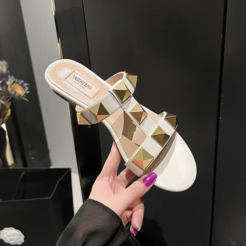 【BelleMarque】网红时尚外穿夏季平底工字拖凉鞋百搭露趾仙女风