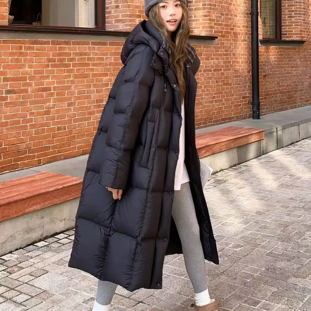 艳丽家冬装新款长款显瘦棉服