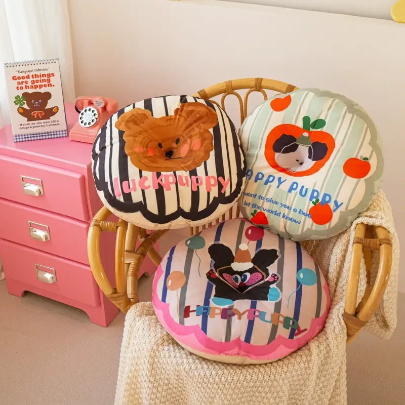 卡通圆形椅子坐垫居家用舒适蒲团榻榻米地板座垫加厚软蒲团垫FGG